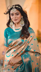 Royal Weave Jacquard Saree | Golden Grace Jacquard Saree