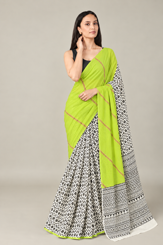 Luxury Jacquard Saree with Modern Ethnic Touch