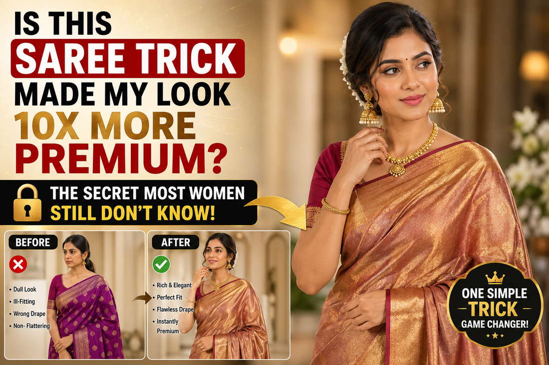 Is This Saree Trick Made My Look 10x More Premium? The Secret Most Women Still Don't Know!