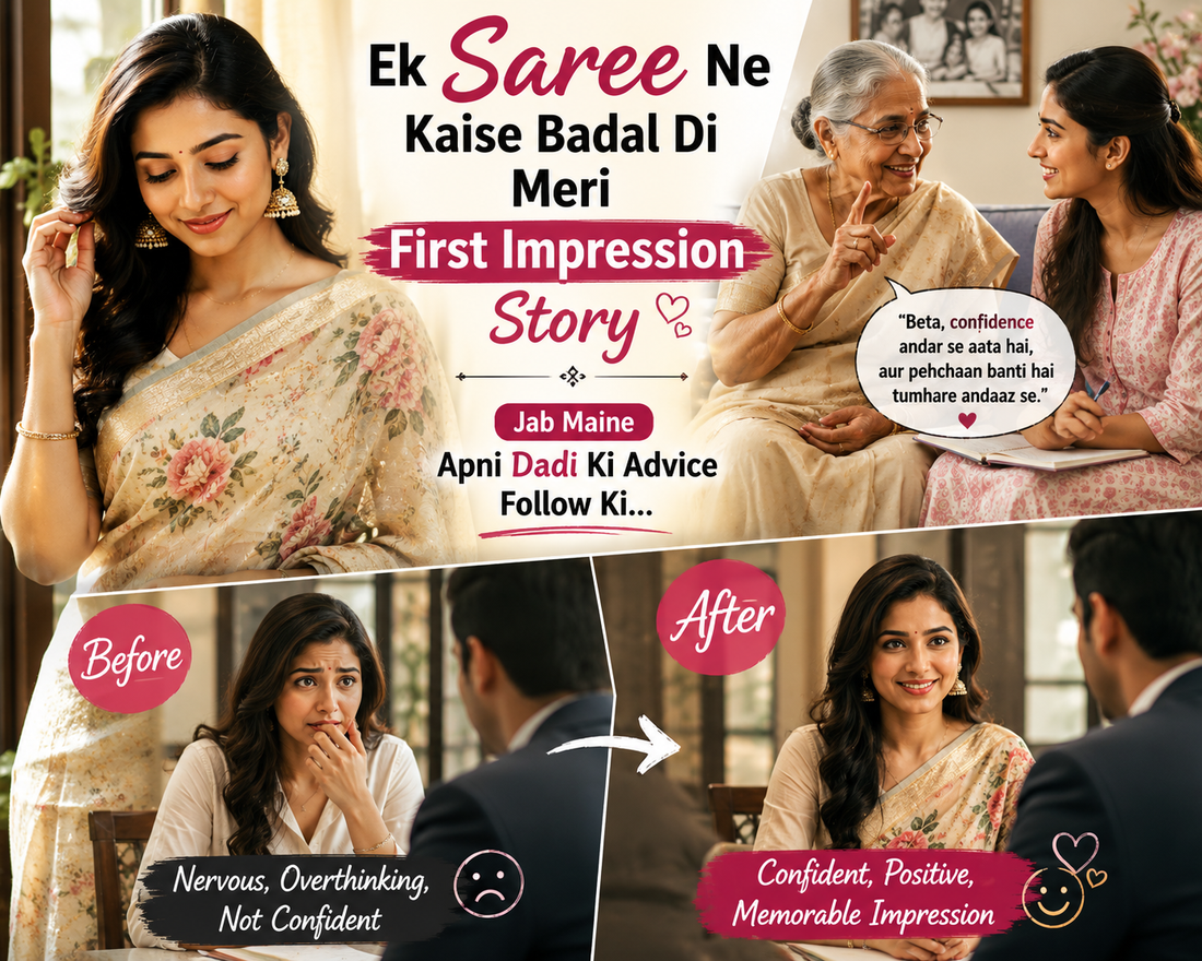 Ek Saree Ne Kaise Badal Di Meri First Impression Story – Jab Maine Apni Dadi Ki Advice Follow Ki...