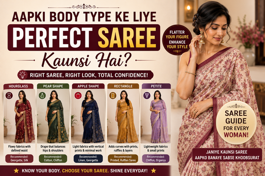 Aapki Body Type Ke Liye Perfect Saree Kaunsi Hai?