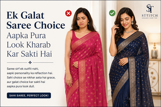 Ek Galat Saree Choice Aapka Pura Look Kharab Kar Sakti Hai