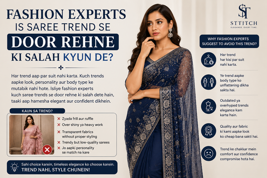 Fashion Experts Is Saree Trend Se Door Rehne Ki Salah Kyun De Rahe Hain?