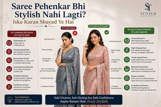 Saree Pehenkar Bhi Stylish Nahi Lagti? Iska Karan Shayad Ye Hai...