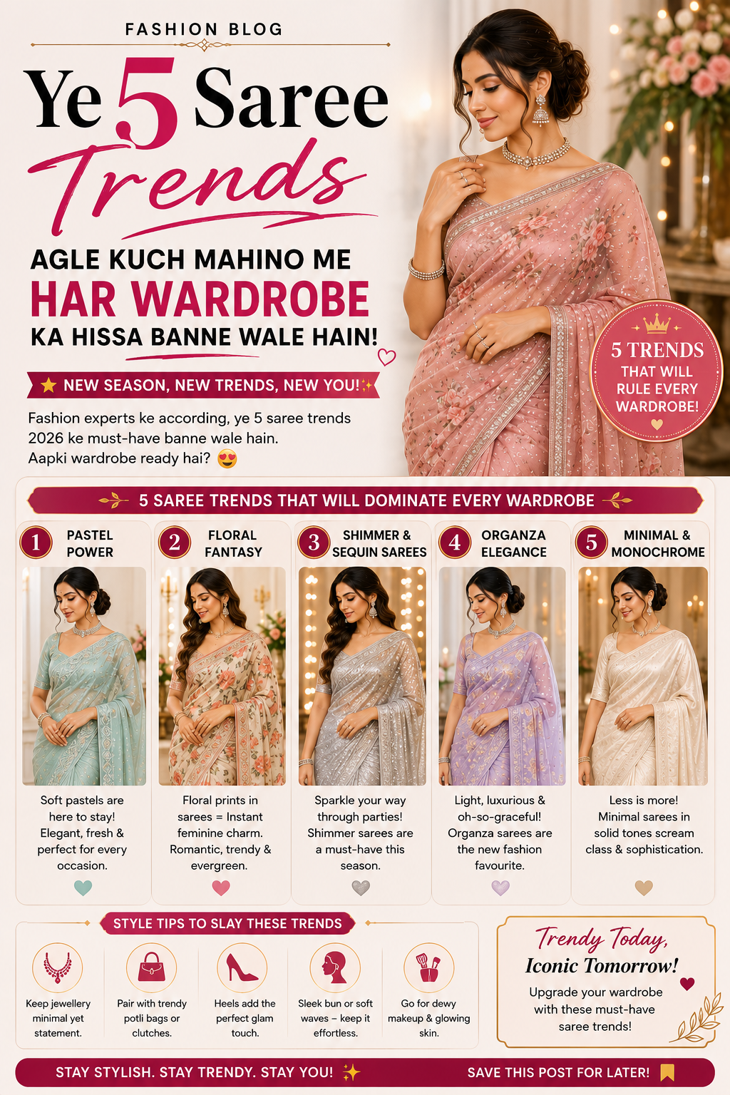 Ye 5 Saree Trends Agle Kuch Mahino Me Har Wardrobe Ka Hissa Banne Wale Hain