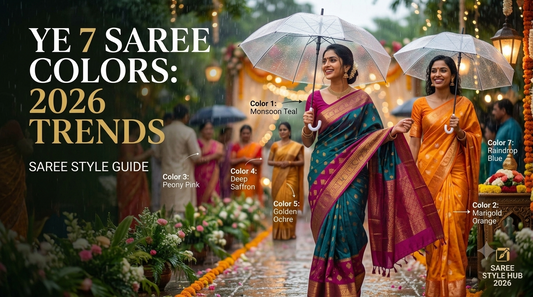 Ye 7 Saree Colors 2026 Me Sabse Zyada Trend Kar Rahe Hain