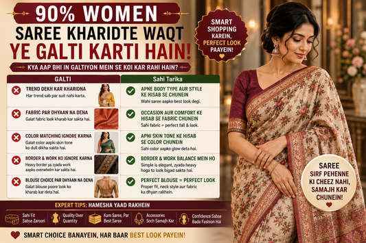 90% Women Saree Kharidte Waqt Ye Galti Karti Hain – Kya Aap Bhi Unmein Se Ek Hain?