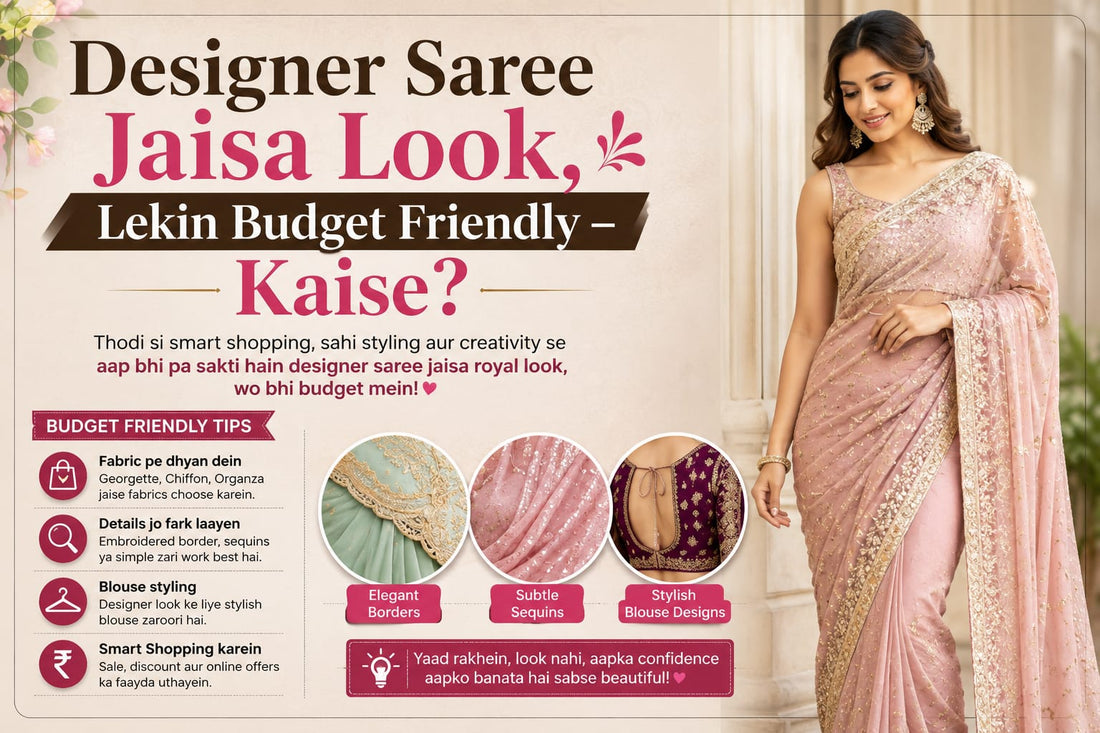 Designer Saree Jaisa Look, Lekin Budget Friendly