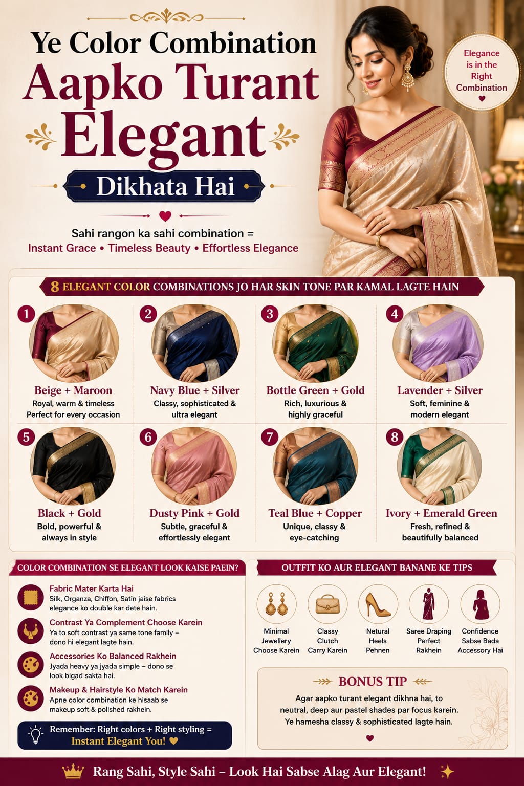 Ye Color Combination Aapko Turant Elegant Dikhata Hai