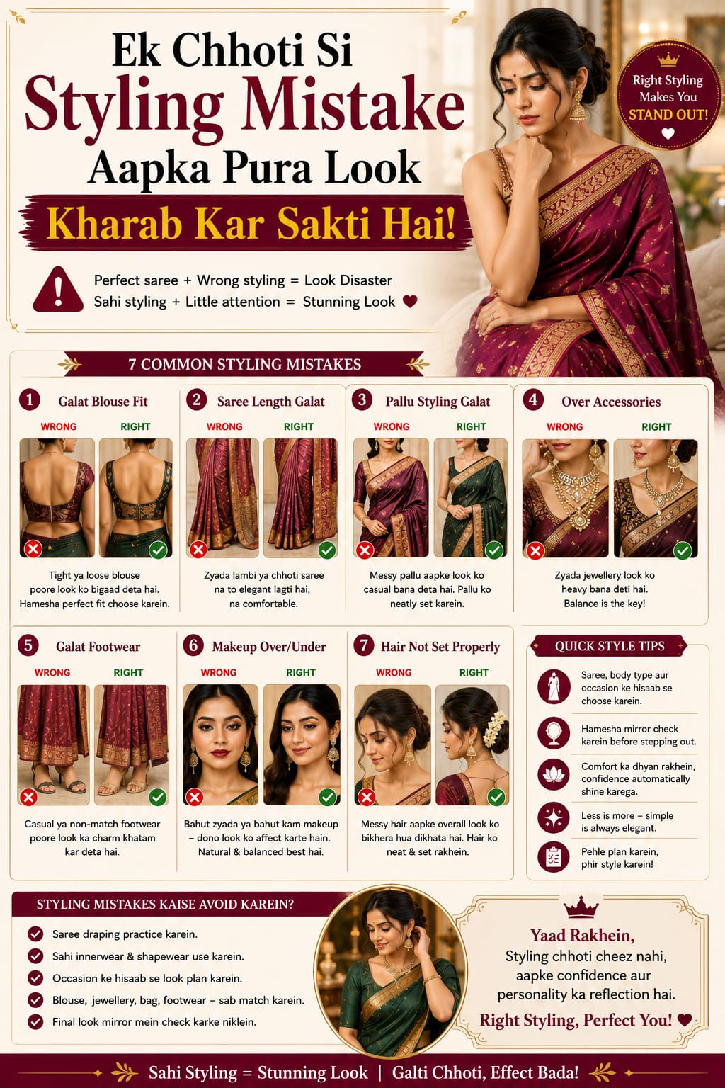 Ek Chhoti Si Styling Mistake Aapka Pura Look Kharab Kar Sakti Hai