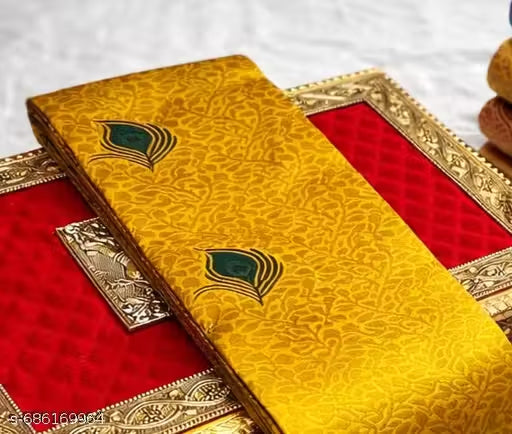 Royal Peacock Jacquard Silk Saree with Rich Pallu