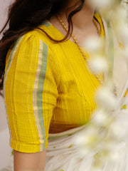 Linen Cotton Fruit Printed Saree for Women