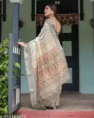 Pearl Ivory Jacquard Saree for Women | Elegant Designer Festive & Party Wear Saree