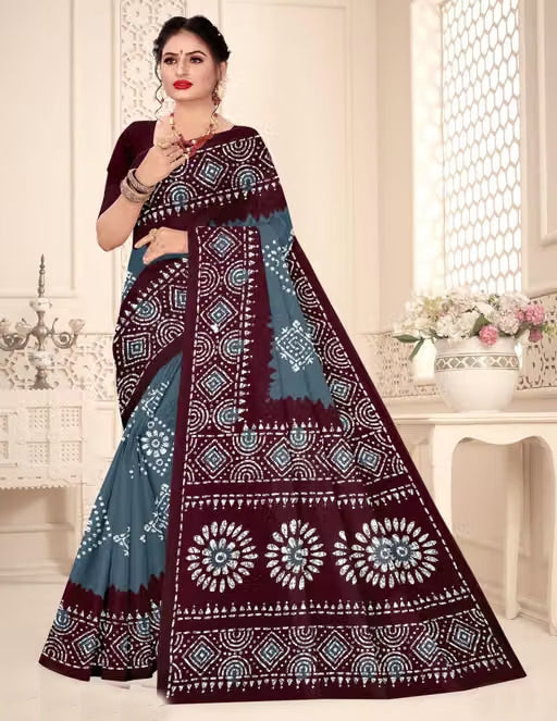 Royal Wine Pure Linen Cotton Saree
